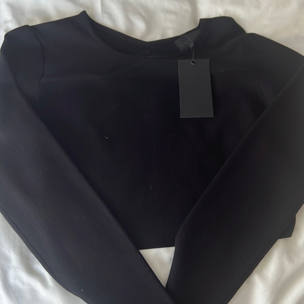 Open back crop sweater Kendall Kyle new